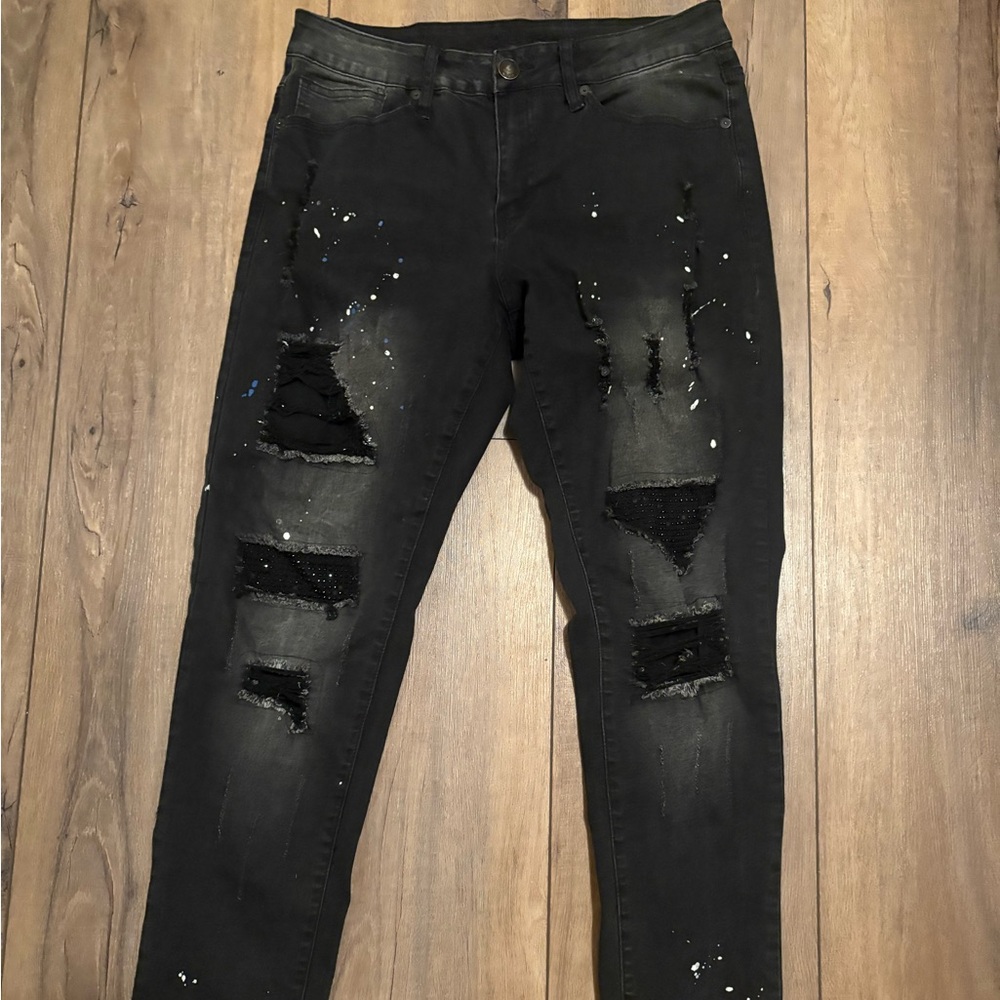 Black Slim Taper Supreme Flex Jeans